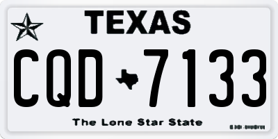 TX license plate CQD7133