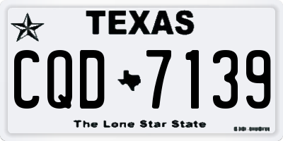 TX license plate CQD7139