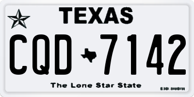 TX license plate CQD7142