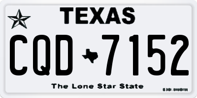 TX license plate CQD7152