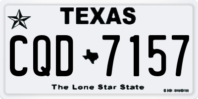 TX license plate CQD7157