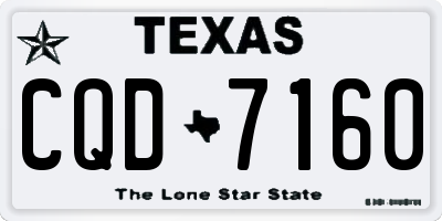 TX license plate CQD7160