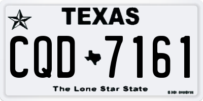 TX license plate CQD7161
