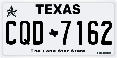 TX license plate CQD7162