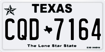 TX license plate CQD7164