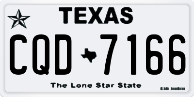 TX license plate CQD7166