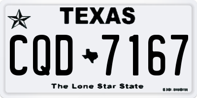 TX license plate CQD7167