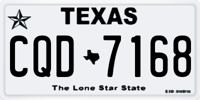 TX license plate CQD7168