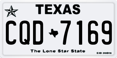 TX license plate CQD7169