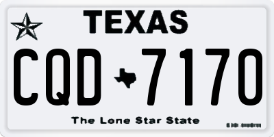 TX license plate CQD7170