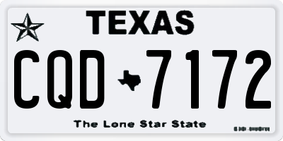 TX license plate CQD7172