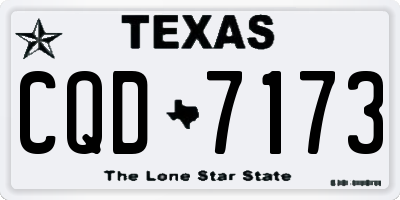 TX license plate CQD7173
