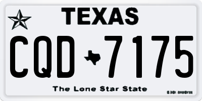 TX license plate CQD7175