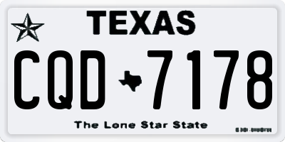 TX license plate CQD7178