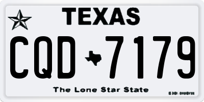 TX license plate CQD7179