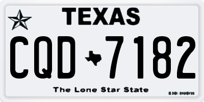 TX license plate CQD7182