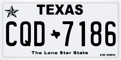 TX license plate CQD7186