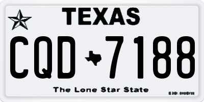 TX license plate CQD7188