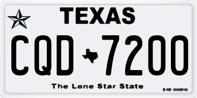 TX license plate CQD7200