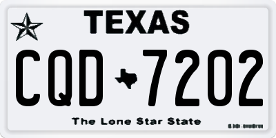 TX license plate CQD7202