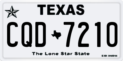 TX license plate CQD7210