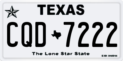 TX license plate CQD7222