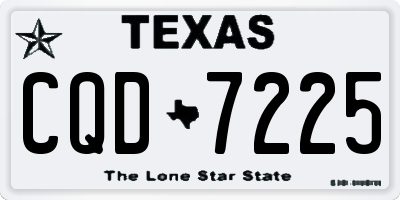TX license plate CQD7225