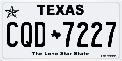 TX license plate CQD7227
