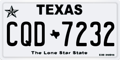 TX license plate CQD7232