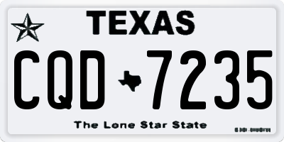 TX license plate CQD7235