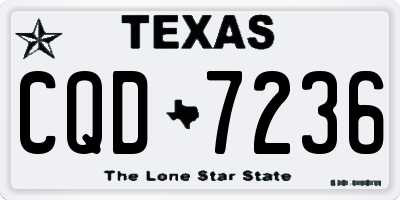 TX license plate CQD7236