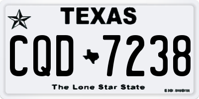 TX license plate CQD7238