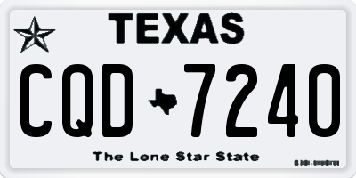 TX license plate CQD7240