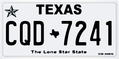 TX license plate CQD7241