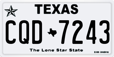 TX license plate CQD7243