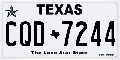 TX license plate CQD7244