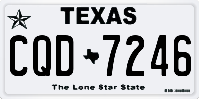 TX license plate CQD7246