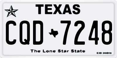 TX license plate CQD7248