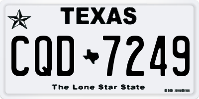TX license plate CQD7249