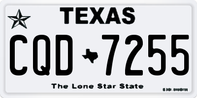 TX license plate CQD7255