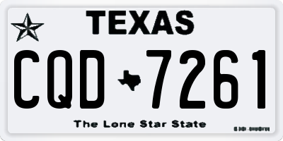 TX license plate CQD7261