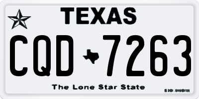 TX license plate CQD7263
