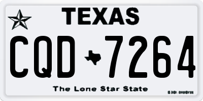 TX license plate CQD7264