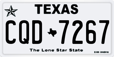 TX license plate CQD7267