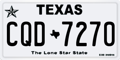 TX license plate CQD7270