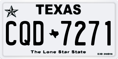 TX license plate CQD7271