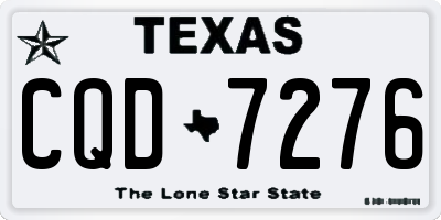 TX license plate CQD7276