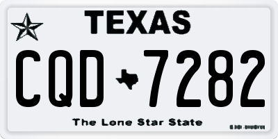 TX license plate CQD7282