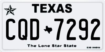 TX license plate CQD7292