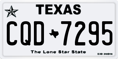 TX license plate CQD7295